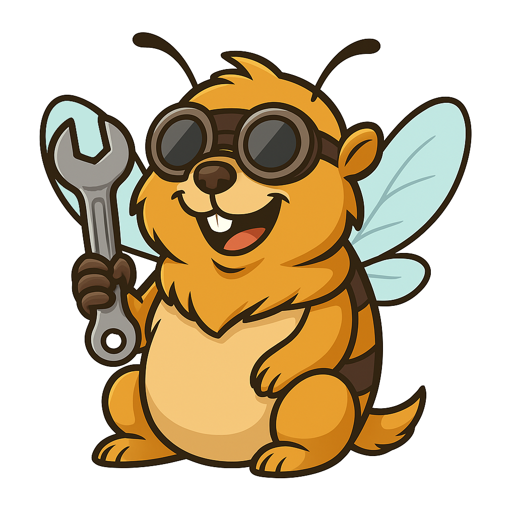 ToolHive mascot, a friendly marmot dressed as a bee